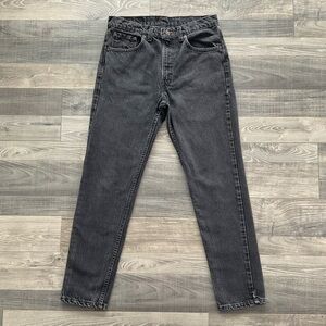 33x30 VTG Levi 502 Taper Fit Jeans Men’s Black 502-0269 100% Cotton MADE IN USA